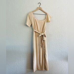midi empire pintuck bodice dress Matteau Empire Pintuck Bodice Dress